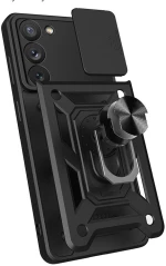 Hybrid Armor Camshield case θήκη για Samsung Galaxy A14 armored case with camera cover black*