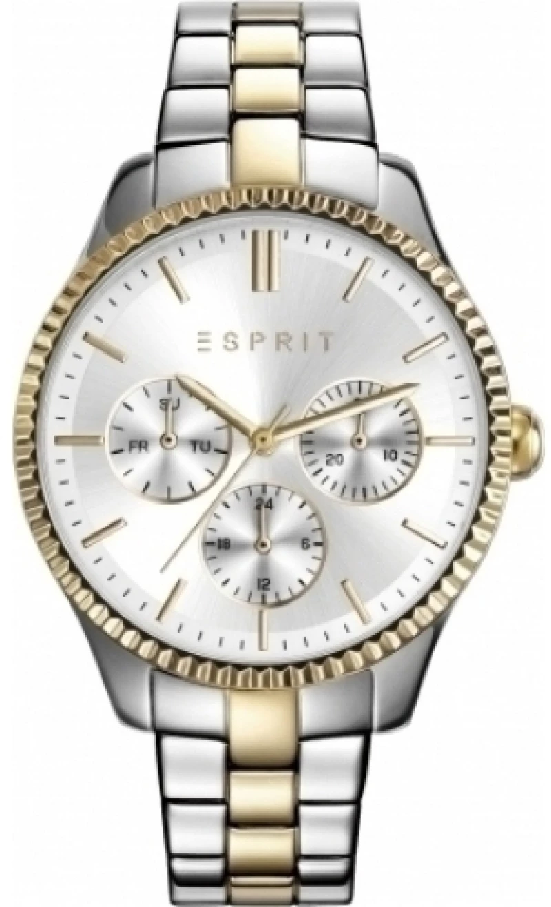 ESPRIT Γυναικείο Ρολόι Με Μπρασελέ Και Ασημί Καντράν ES108942004