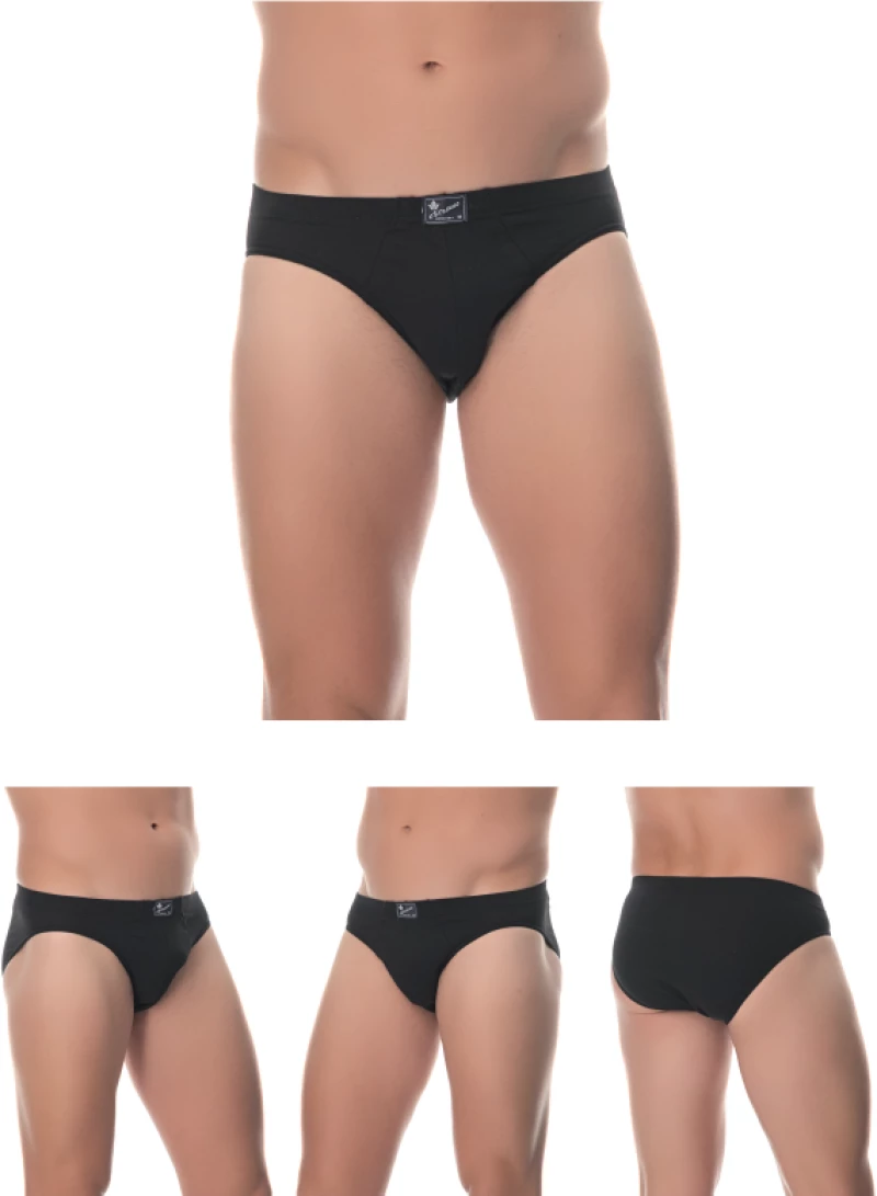 ΠΡΟΣΦΟΡΑ 4 ΑΝΔΡΙΚA ΣΛΙΠ LIDO UNDERWEAR - ΜΑΥΡΟ 100% BAMBAKI
