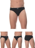 ΠΡΟΣΦΟΡΑ 4 ΑΝΔΡΙΚA ΣΛΙΠ LIDO UNDERWEAR - ΜΑΥΡΟ 100% BAMBAKI