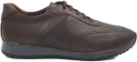 Ανδρικά Δερμάτινά Sneakers - 6718 - Καφέ