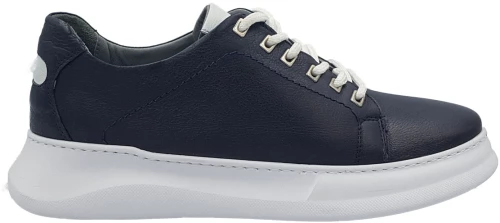 Casual Δερμάτινα Sneakers - 3902 - Μπλέ