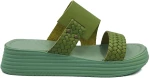 Γυναικεία Δερμάτινη Παντόφλα Leder Shoes - 3375 - Πράσινο
