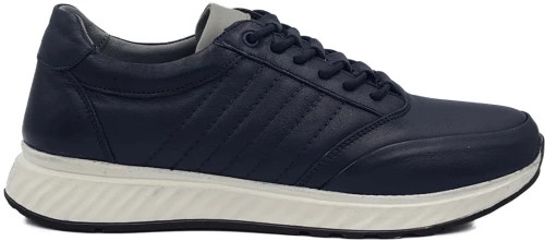 Δερμάτινα Ανατομικά Sneakers - 8627 - Μπλέ