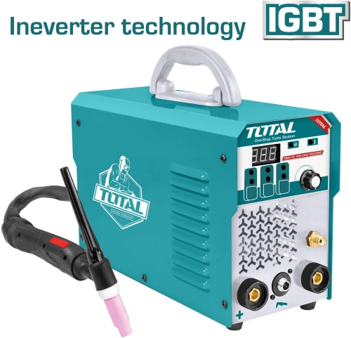 TOTAL Ηλεκτροκόλληση INVERTER TIG/MMA 230V / 160A Με αέριο (TIG1601)