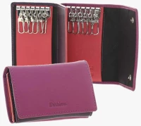 Δερμάτινη κλειδοθήκη (507-7790-purple)