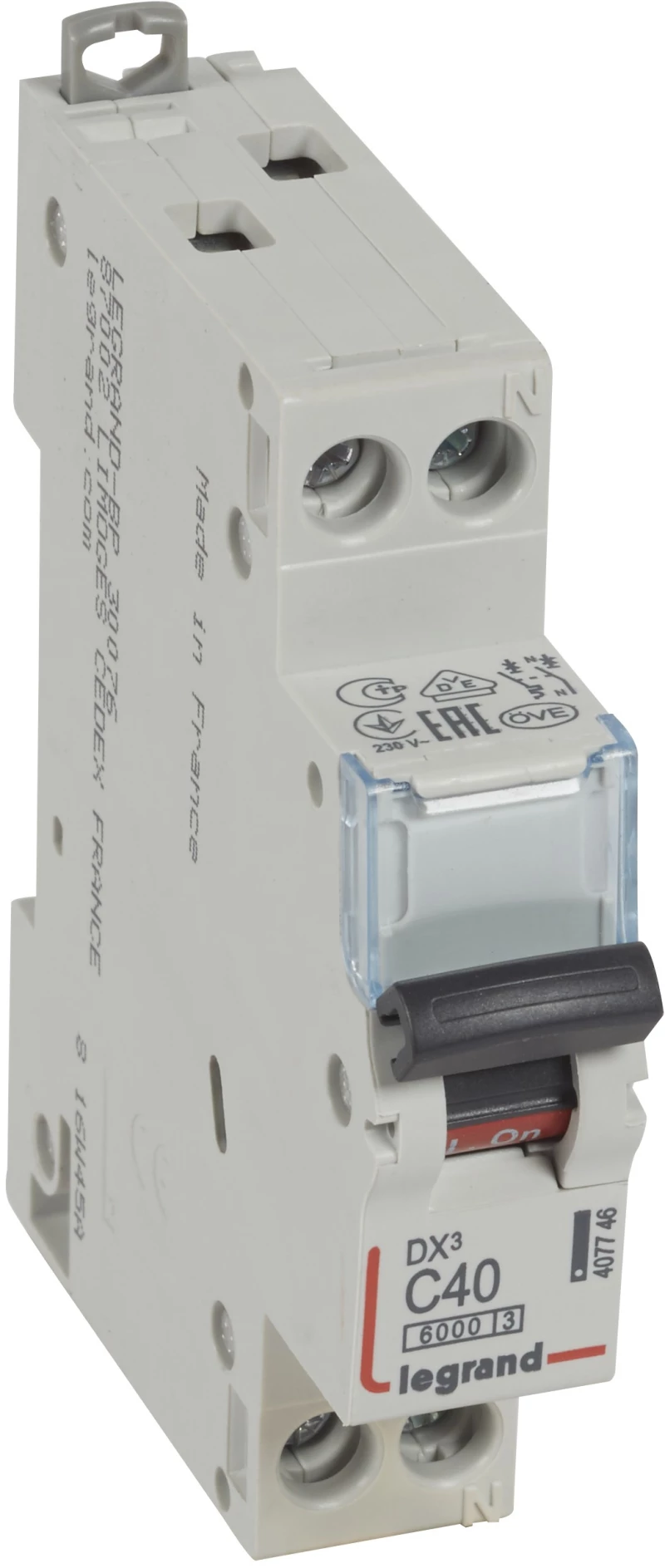 DX3 ΑΥΤΟΜΑΤΗ ΑΣΦΑΛΕΙΑ 6kA 1P+NR C40 1ΣΤ - LEGRAND (407746)