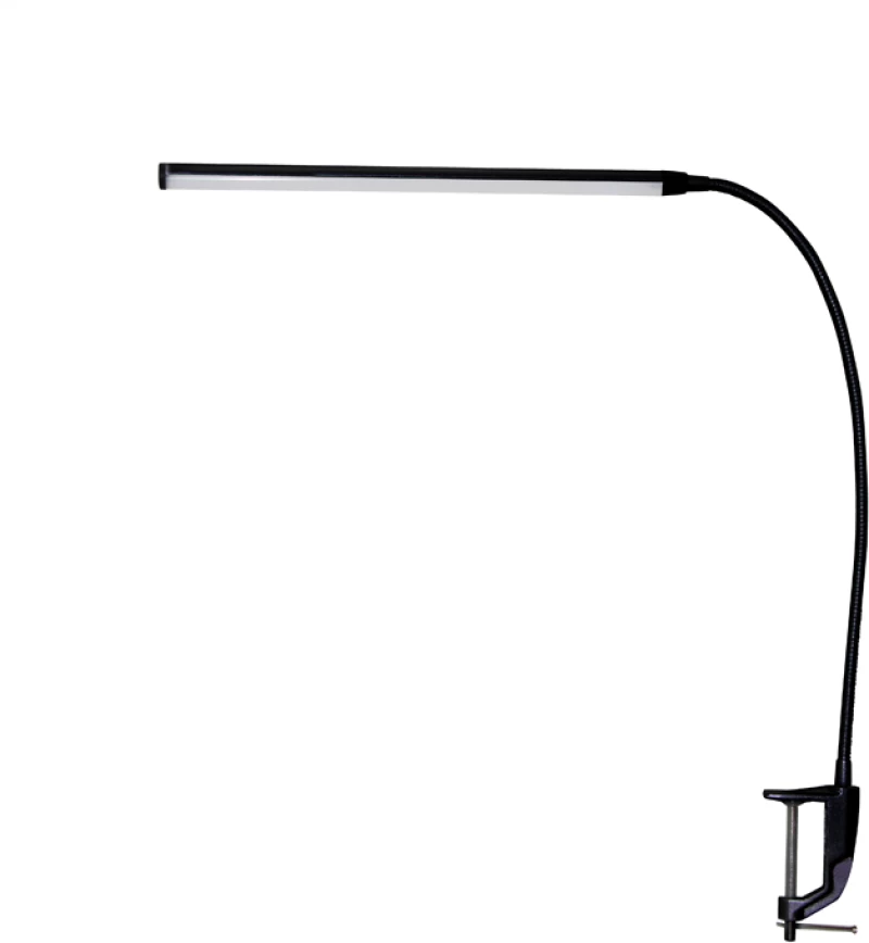 LED ΓΡΑΦΕΙΟΥ 5W 4000Κ ΑΦΗΣ ΜΑΥΡΟ+ΣΠΙΡΑΛ+ΣΦΙΓΚΤΗΡ 230VΗ85,5CM DELGADO - ACA (16055LEDBKC)