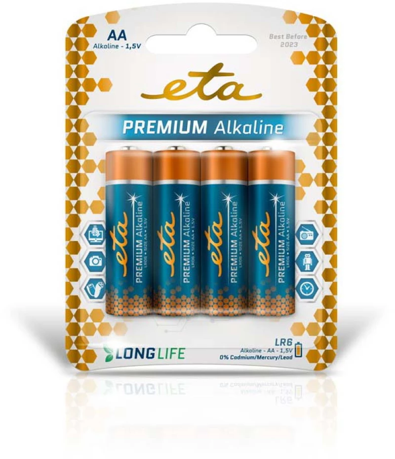 ETA PREMIUM ALKALINE AA, LR06 Αλκαλικές μπαταρίες 4τεμ