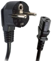 Καλώδιο Τροφοδοσίας IEC C13 CEE 7/7 250V/50Hz 3 x 0.75mm2 (1.8m) (Μαύρο) (OEM)