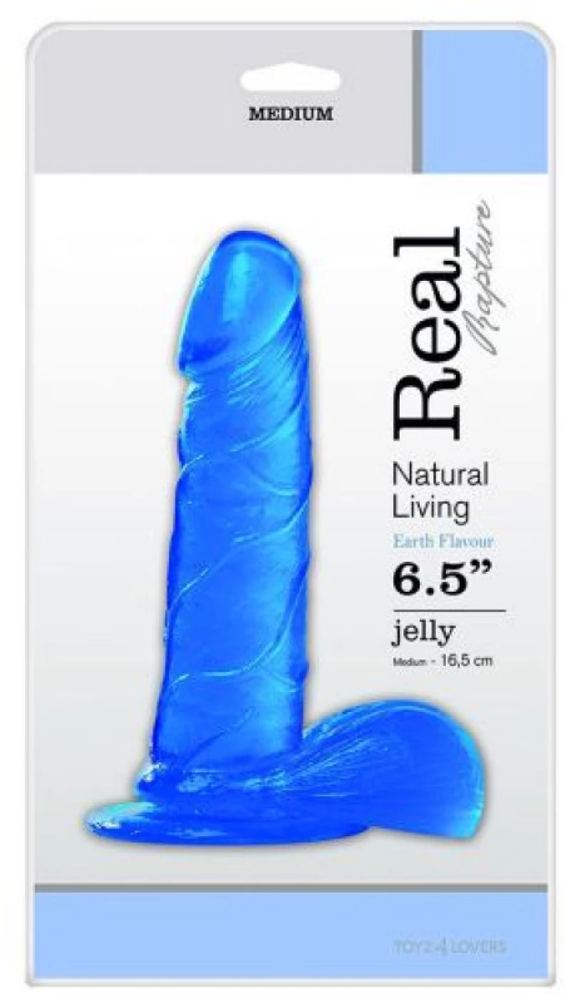 Toyz4lovers Real Rapture Natural Living Earth Jelly 16.5cm Blue