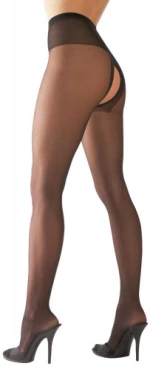 Cottelli Collection Crotchless Tights Black