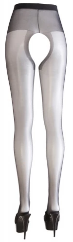 Cottelli Collection Crotchless Tights Black
