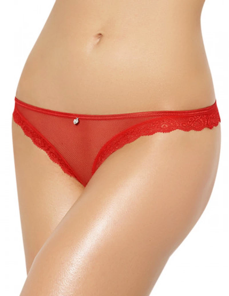 Cheeky Red Fishnet Panty