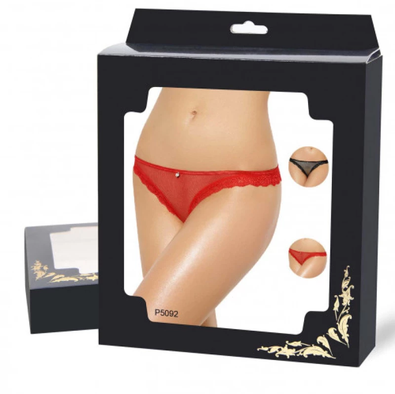 Cheeky Red Fishnet Panty