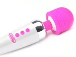 Pink and White 12-Speed Rechargeable Wand Massager