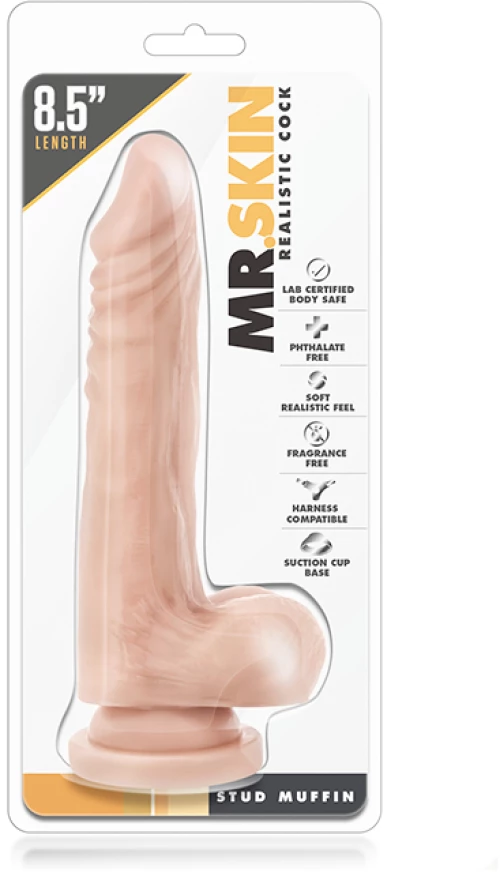 MR. SKIN REALISTIC COCK STUD MUFFIN 8.5"