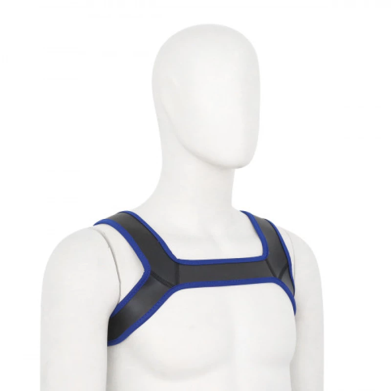 Naughty Toys Neoprene Harness Blue