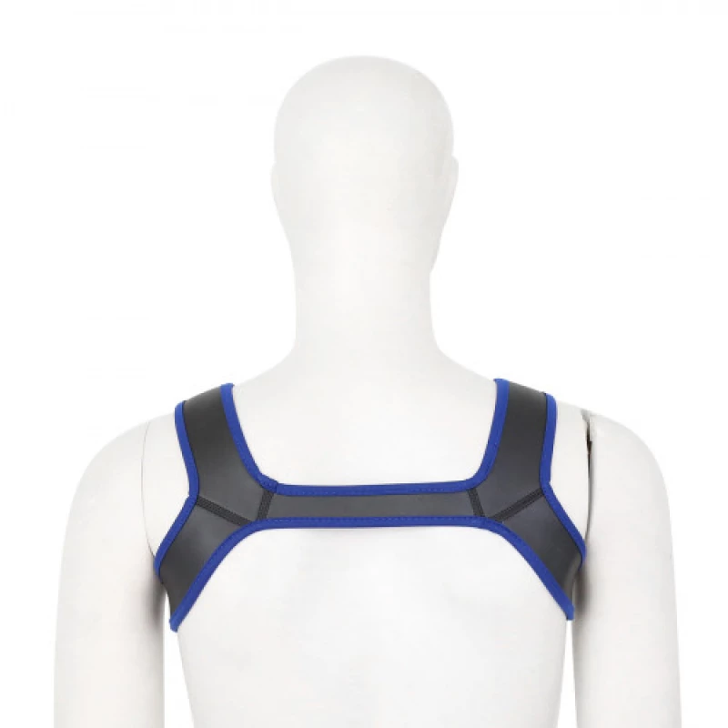 Naughty Toys Neoprene Harness Blue