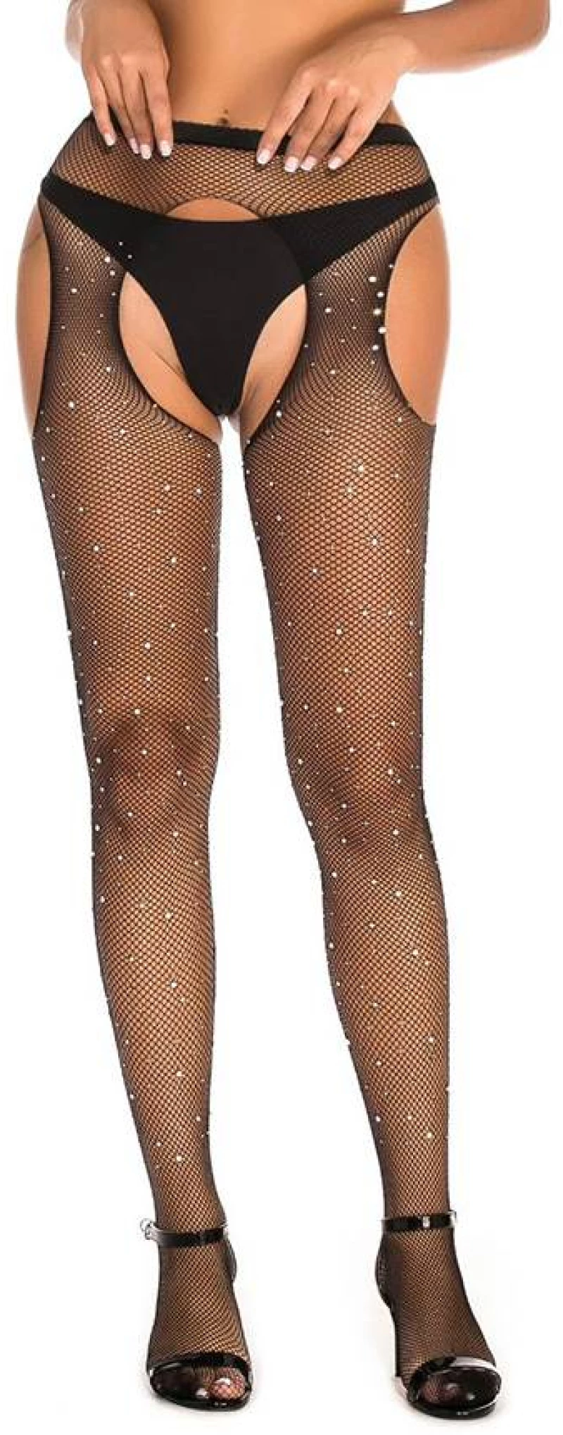 Black Fishnet Diamonds Pantyhose