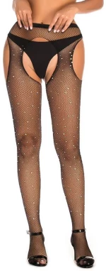 Black Fishnet Diamonds Pantyhose