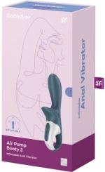Satisfyer Air Pump Booty 2 Φουσκωτός Πρωκτικός Δονητής Ανθρακί