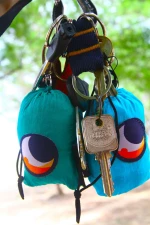 Ticket To The Moon Eco Keyring Bag 10L Aqua