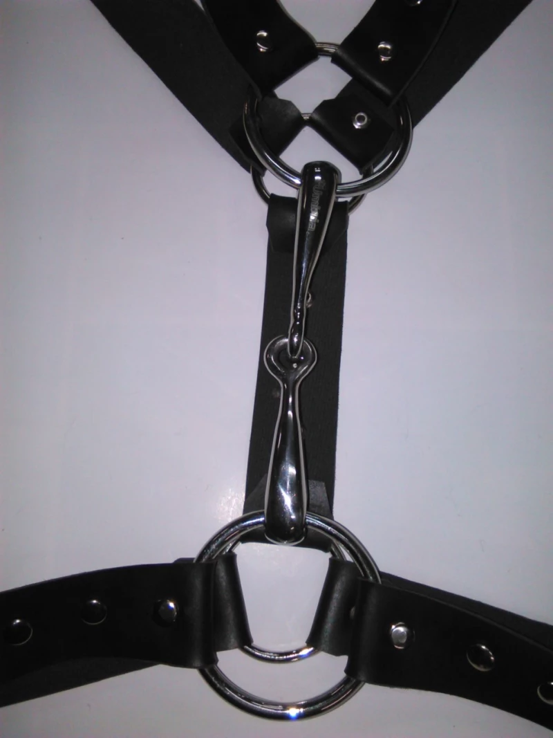 BDSM Δερμάτινο ανδρικό αξεσουάρ στήθους