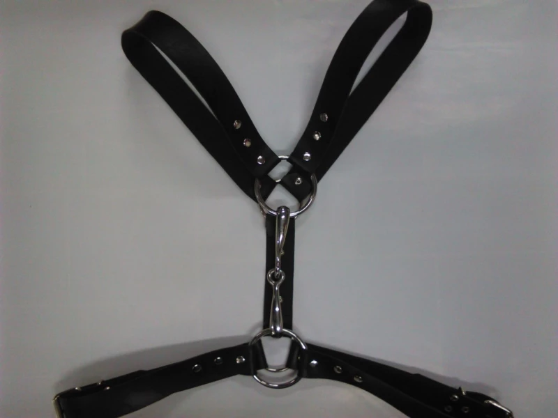 BDSM Δερμάτινο ανδρικό αξεσουάρ στήθους