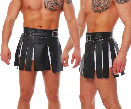 BDSM Δερμάτινη ανδρική φούστα
