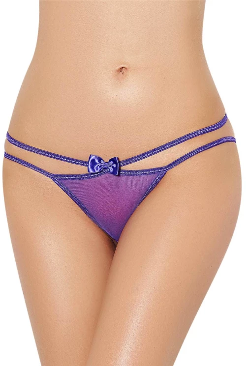 Sexy Purple Double Straps Panty