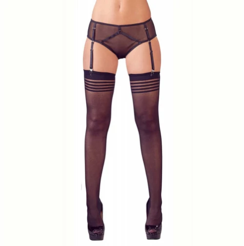 Bondage Black Briefs with Suspenders