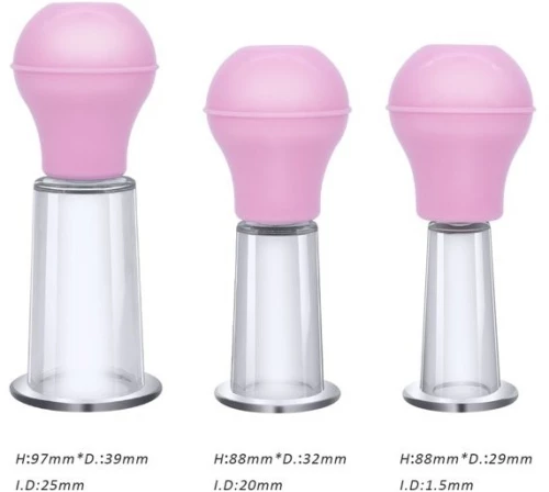 Nipple pink 3pcs