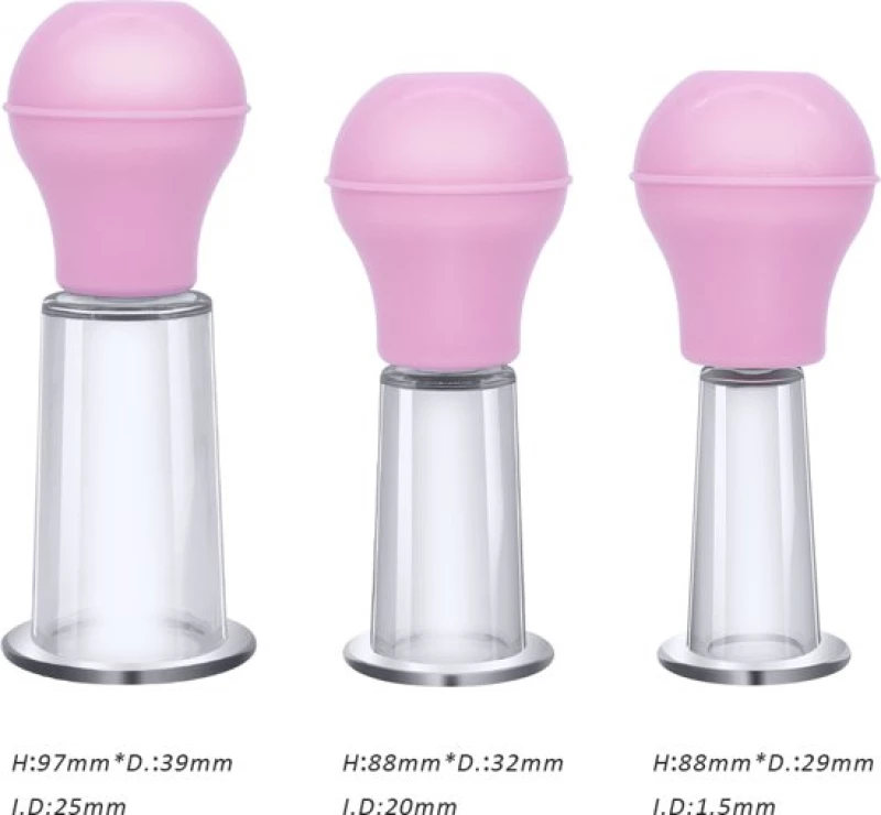 Nipple pink 3pcs