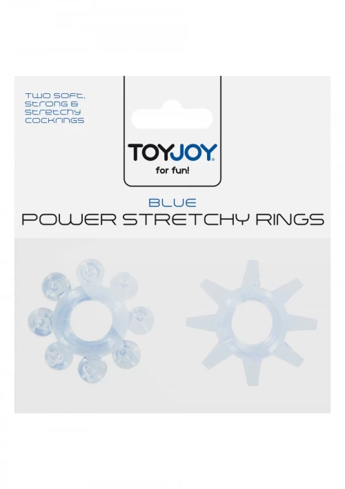 POWER STRETCHY RINGS BLUE 2PCS
