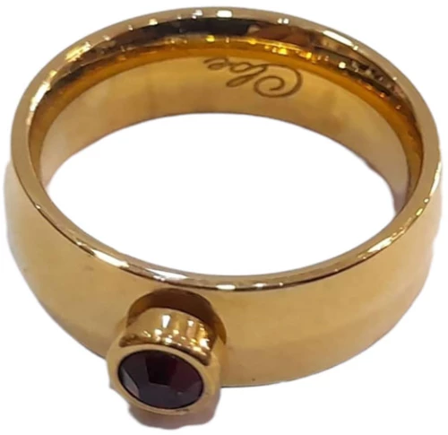 BD JEWELERY Δαχτυλιδι από ανοξειδωτο ατσαλι χρωμα χρυσο HRK-2009