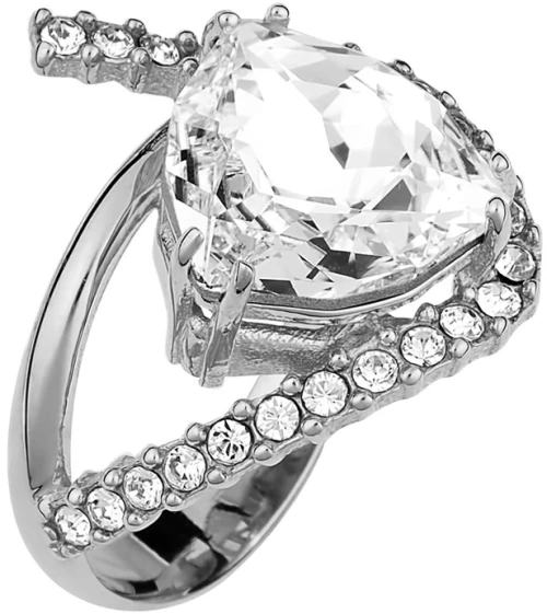 Δαχτυλίδι Σε Ασήμι 925 Και λευκή πέτρα P.Q. EUROPEAN CRYSTALS / AD-15817LL1