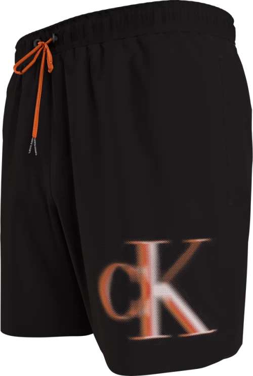 Ανδρικό Μαγιό Calvin Klein - Μαύρη Βερμούδα - Pixel print Logo