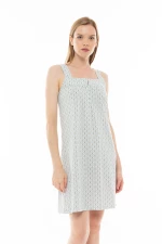 Γυναικείο Νυχτικό Pink Label - Mini - Γεωμετρικό print - Τιράντα