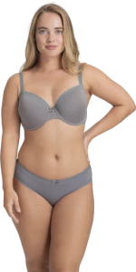 Γυναικείο Hipster Slip Dorina Lila - Γκρι - Cotton