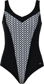 Γυναικείο ολόσωμο μαγιό Naturana - Plus size - Μαύρο - Cup C - D