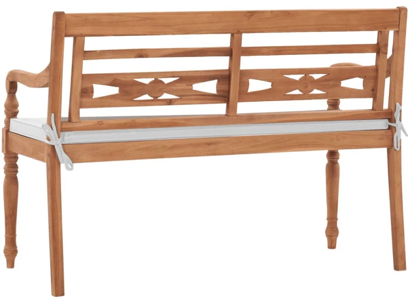 ΠΑΓΚΑΚΙ BATAVIA 120 ΕΚ. ΑΠΟ ΞΥΛΟ TEAK ΜΕ ΜΑΞΙΛΑΡΙΑ 43057