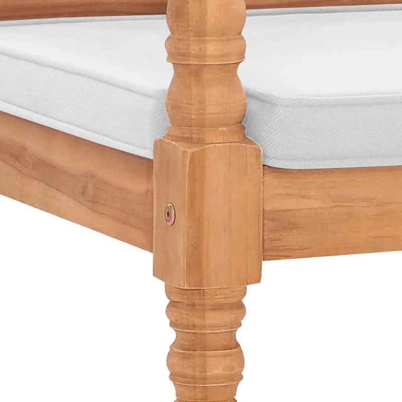 ΠΑΓΚΑΚΙ BATAVIA 120 ΕΚ. ΑΠΟ ΞΥΛΟ TEAK ΜΕ ΜΑΞΙΛΑΡΙΑ 43057