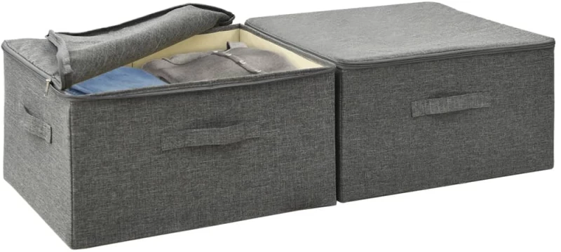 ΚΟΥΤΙΑ ΑΠΟΘΗΚΕΥΣΗΣ 2 ΤΕΜ. ΑΝΘΡΑΚΙ 43 X 34 X 23 ΕΚ. ΥΦΑΣΜΑΤΙΝΑ 332909