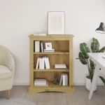 ΒΙΒΛΙΟΘΗΚΗ 3 ΕΠΙΠΕΔΑ ΜΕΞ. ΣΤΙΛ CORONA 81X29X100 ΕΚ ΞΥΛΟ ΠΕΥΚΟΥ 243745