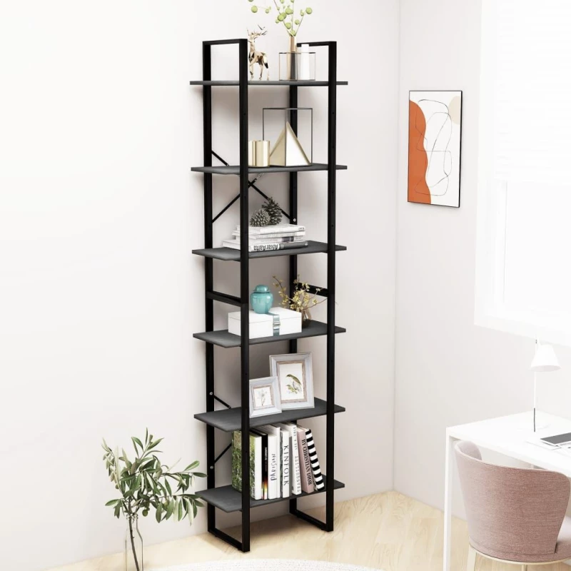 ΡΑΦΙΑ ΑΠΟΘΗΚΕΥΣΗΣ 2 ΤΕΜ. ΓΚΡΙ 60X30X210 ΕΚ. ΜΑΣΙΦ ΞΥΛΟ ΠΕΥΚΟΥ 806524