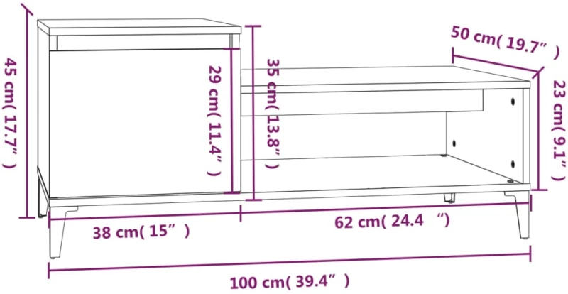 ΤΡΑΠΕΖΑΚΙ ΣΑΛΟΝΙΟΥ ΚΑΠΝΙΣΤΗ ΔΡΥΣ 100X50X45 ΕΚ. ΕΠΕΞΕΡΓΑΣΜ. ΞΥΛΟ 821137