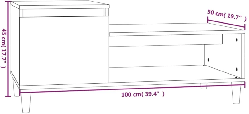 ΤΡΑΠΕΖΑΚΙ ΣΑΛΟΝΙΟΥ ΚΑΠΝΙΣΤΗ ΔΡΥΣ 100X50X45 ΕΚ. ΕΠΕΞΕΡΓΑΣΜ. ΞΥΛΟ 821129