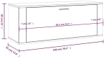 ΠΑΠΟΥΤΣΟΘΗΚΗ ΓΚΡΙ ΣΚΥΡΟΔΕΜΑΤΟΣ 100X35X38 ΕΚ. ΕΠΕΞΕΡΓΑΣΜΕΝΟ ΞΥΛΟ 821024