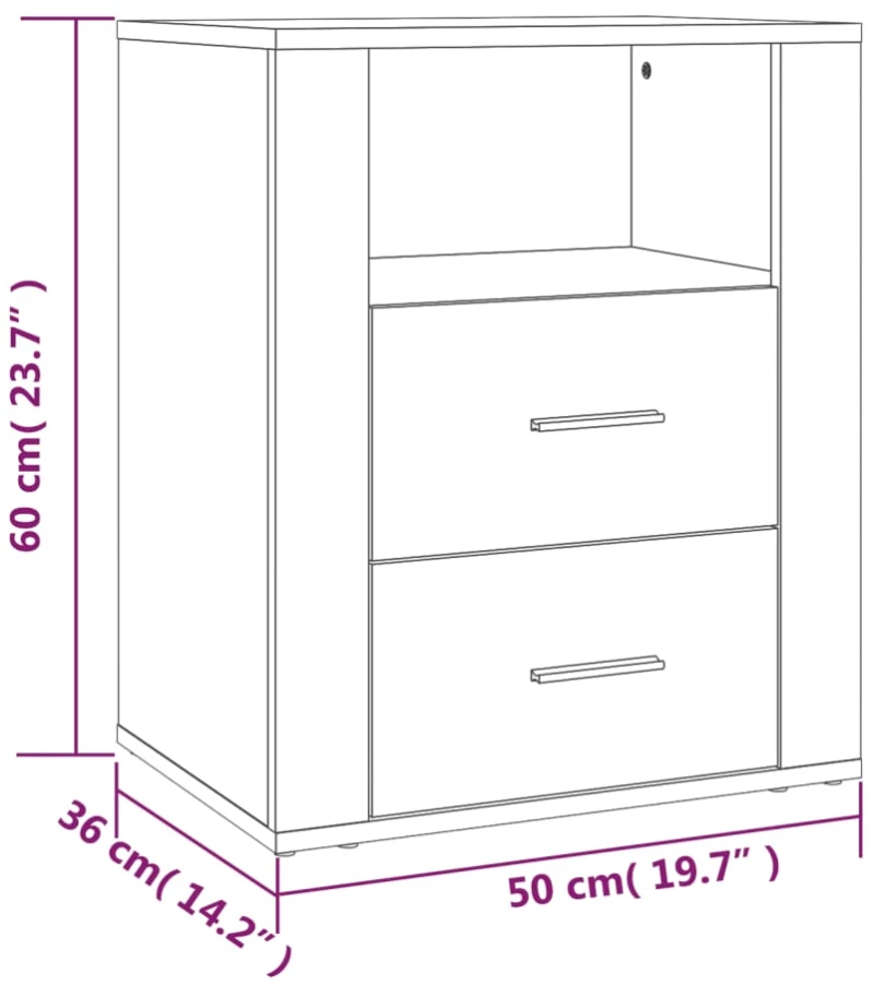 ΚΟΜΟΔΙΝΟ ΓΚΡΙ ΣΚΥΡ. 50 X 36 X 60 ΕΚ. ΑΠΟ ΕΠΕΞΕΡΓΑΣΜΕΝΟ ΞΥΛΟ 816732